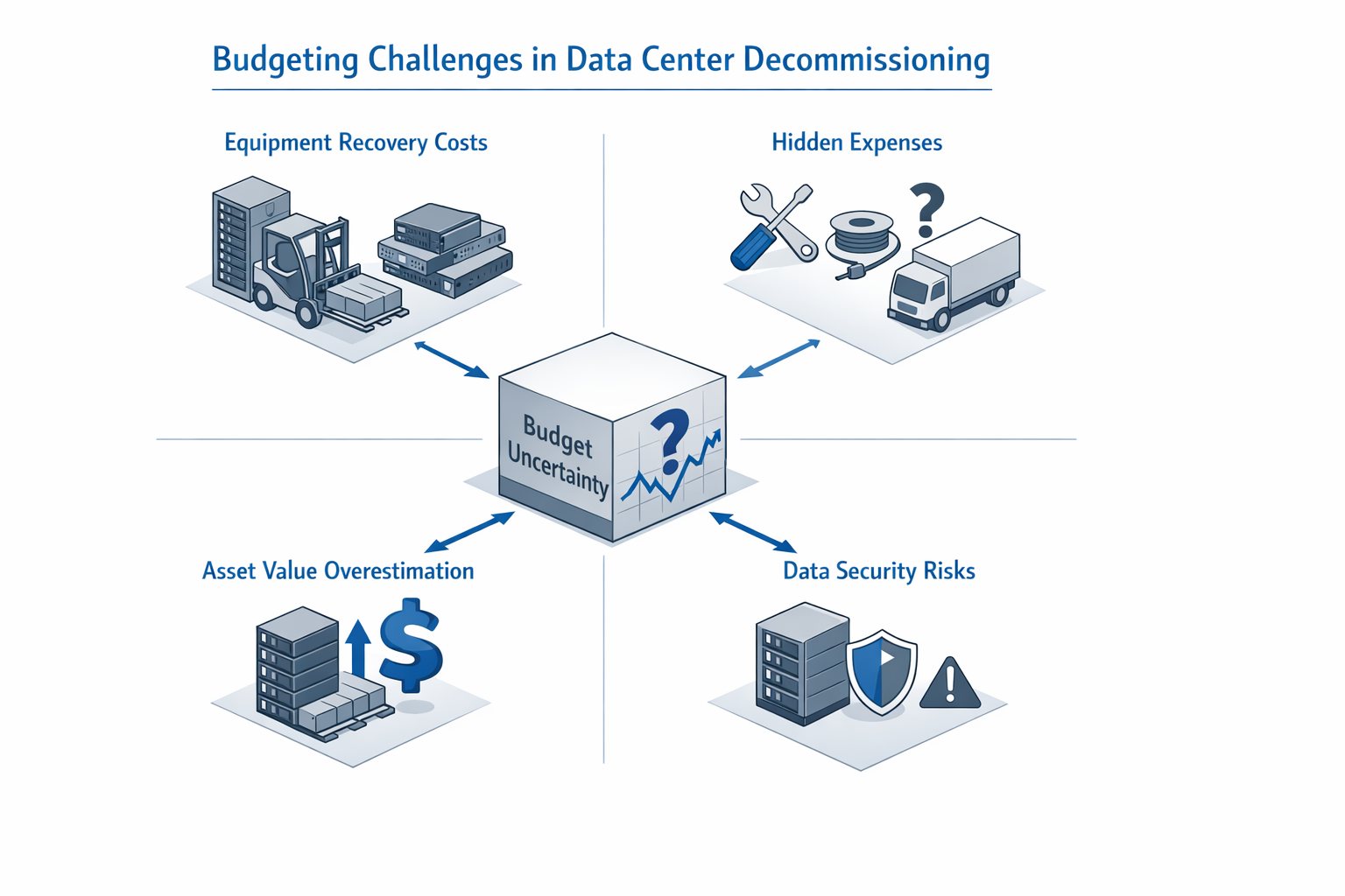 Common issues in data center decommissioning budgeting