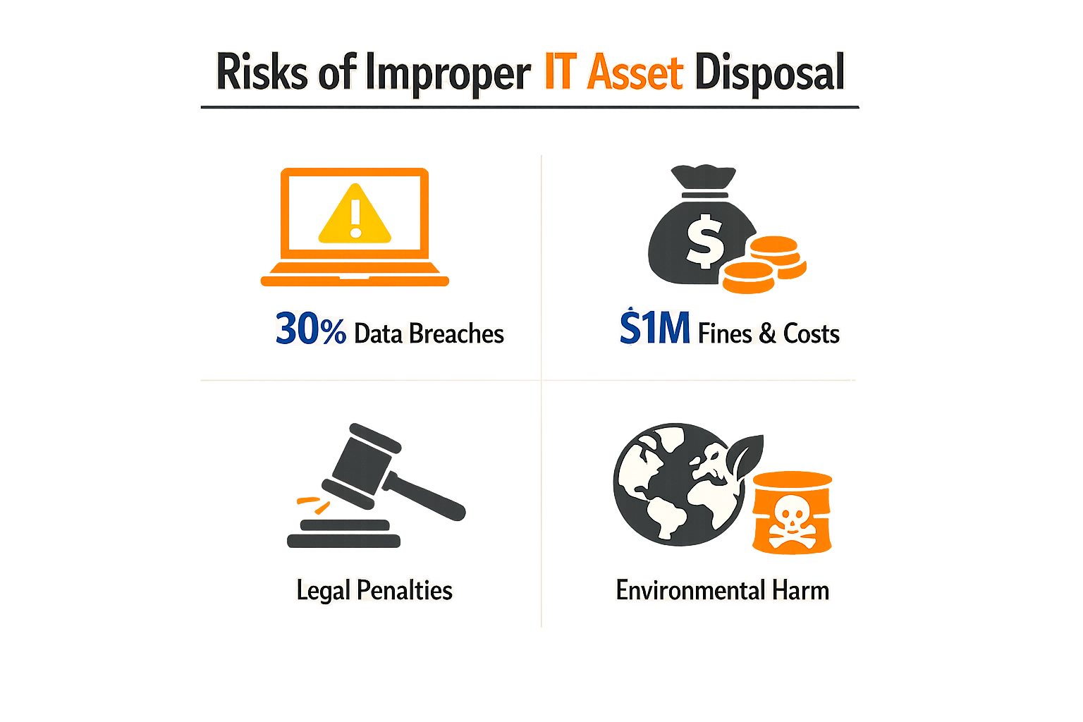 Risks of improper IT asset disposal
