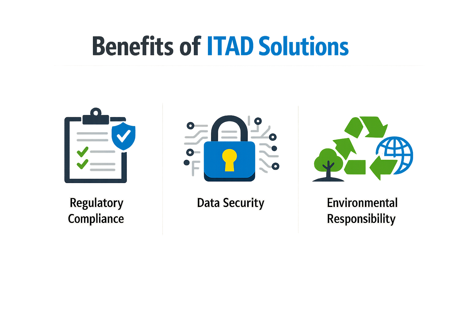 Benefits of ITAD solutions infographic