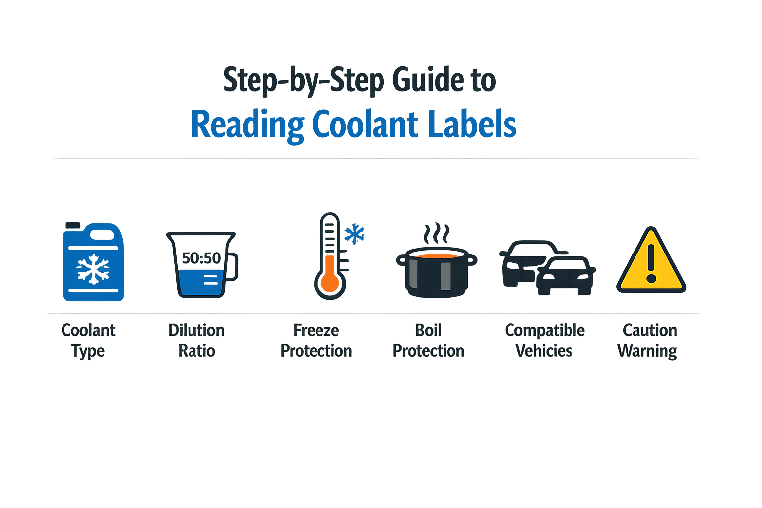 Step-by-step guide to reading coolant labels