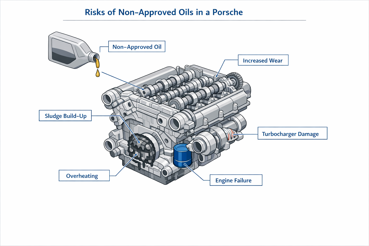 Diagram on risks of non-approved oils