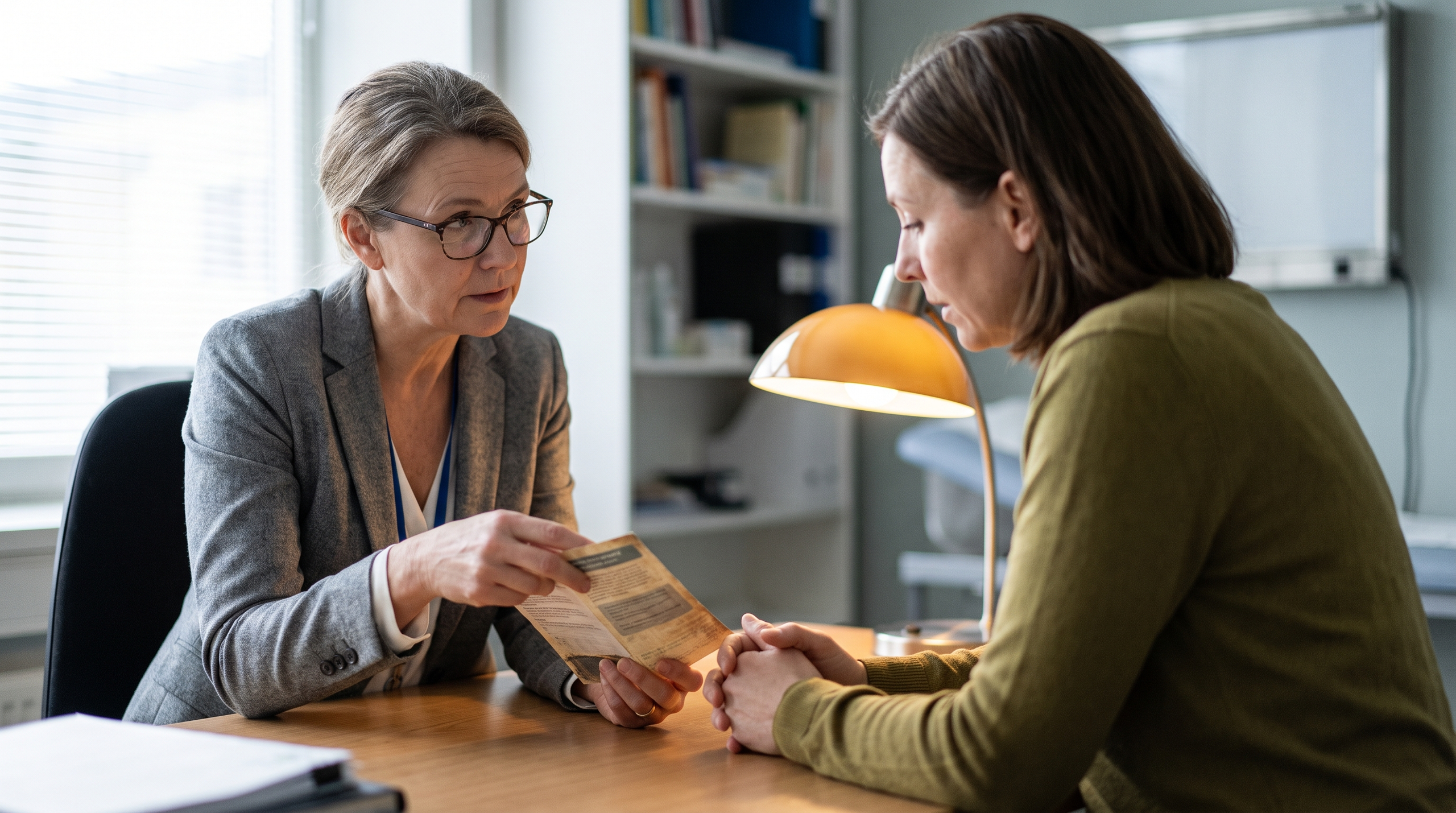 A healthcare professional discussing Wegovy with a patient