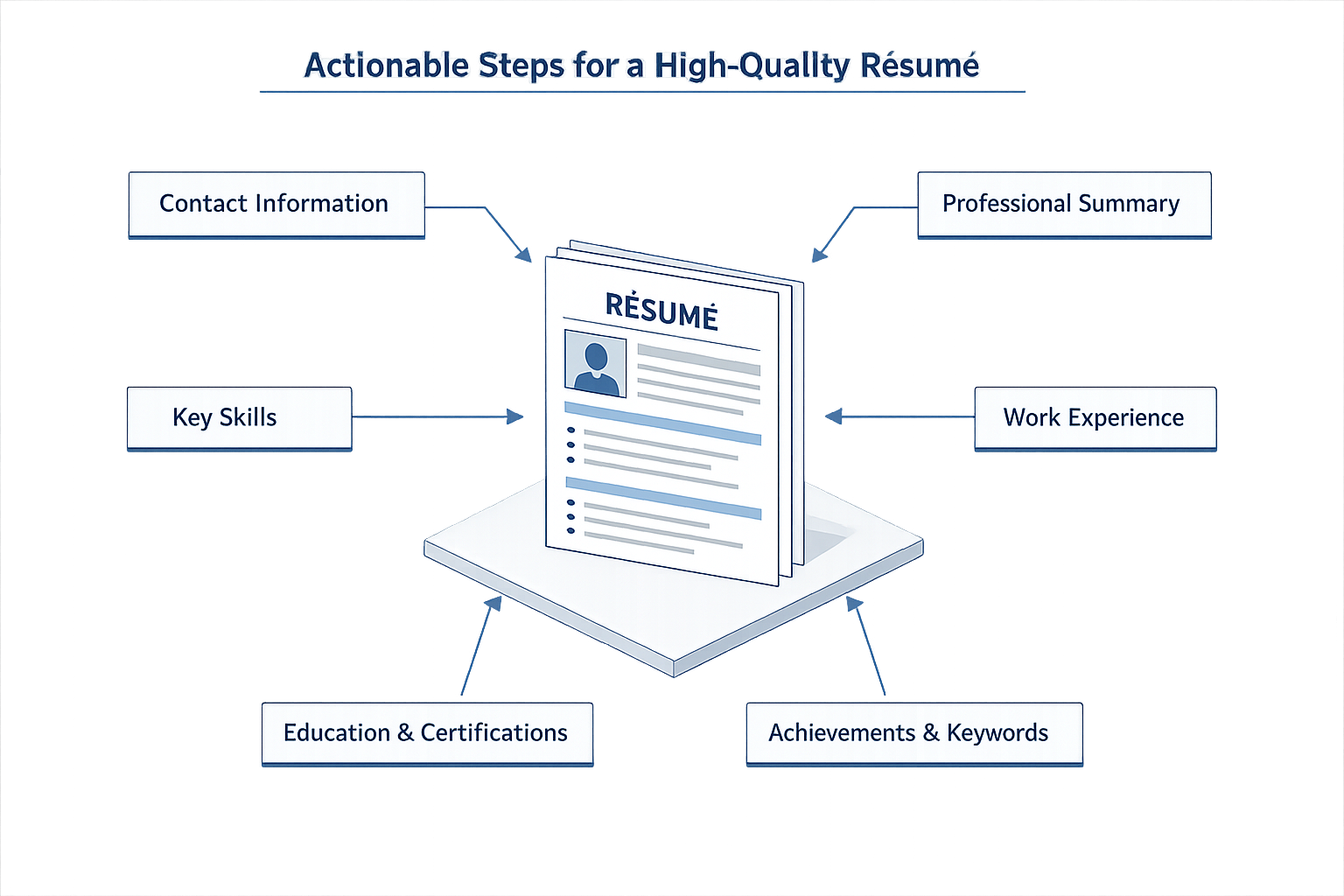 Actionable steps for a high-quality résumé