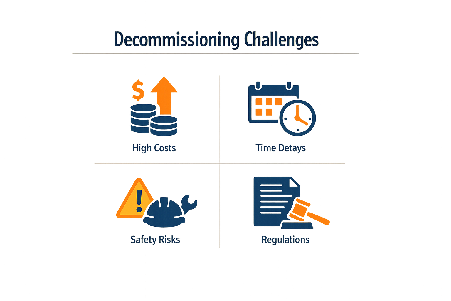 Infographic on misconceptions of decommissioning services