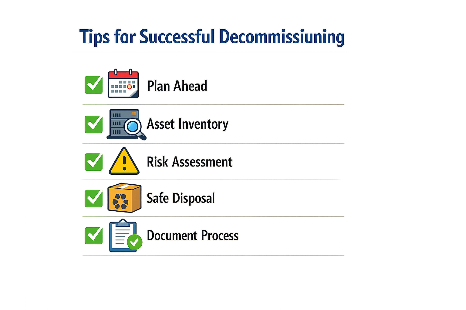 Tips for successful business decommissioning services
