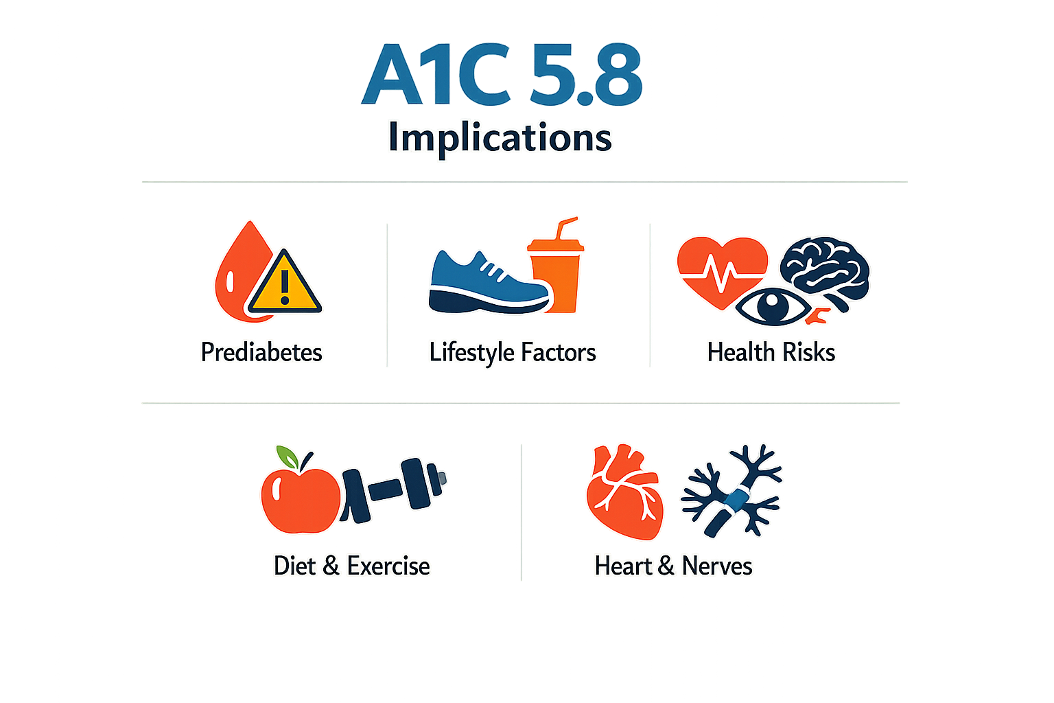 Infographic on implications of A1C 5.8